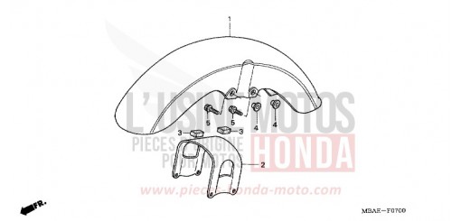 FRONT FENDER VT750CY de 2000